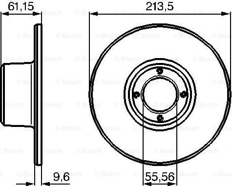 BOSCH 0 986 478 811 - Тормозной диск autosila-amz.com