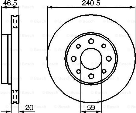 BOSCH 0 986 478 878 - Тормозной диск autosila-amz.com