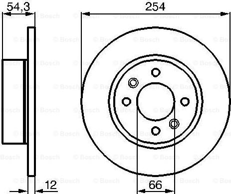 BOSCH 0 986 478 390 - Тормозной диск autosila-amz.com