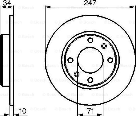 BOSCH 0 986 478 359 - Тормозной диск autosila-amz.com