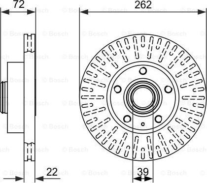 BOSCH 0 986 478 307 - Тормозной диск autosila-amz.com