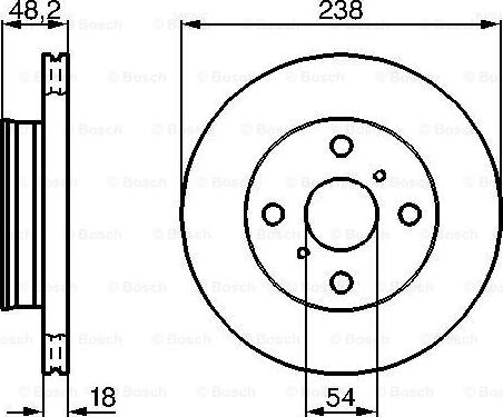 BOSCH 0 986 478 385 - Тормозной диск autosila-amz.com