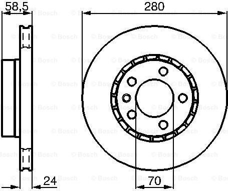 BOSCH 0 986 478 326 - Диск тормозной autosila-amz.com