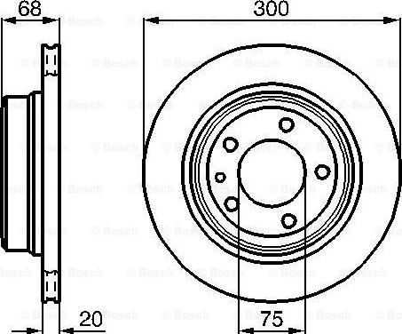 BOSCH 0 986 478 320 - Тормозной диск autosila-amz.com