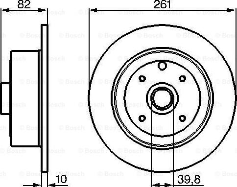 BOSCH 0 986 478 328 - Тормозной диск autosila-amz.com