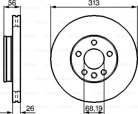 BOSCH 0 986 478 296 - Тормозной диск autosila-amz.com