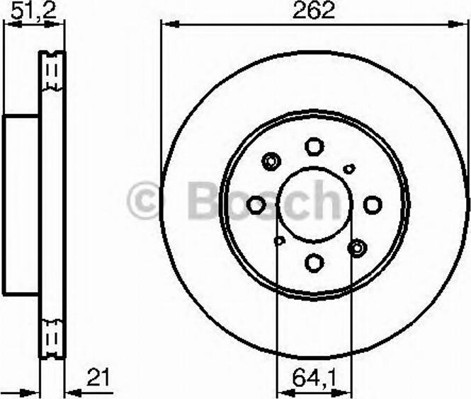 BOSCH 0 986 478 240 - Тормозной диск autosila-amz.com