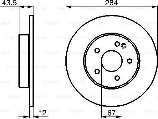 BOSCH 0 986 478 262 - Тормозной диск autosila-amz.com