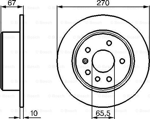 BOSCH 0 986 478 267 - Тормозной диск autosila-amz.com