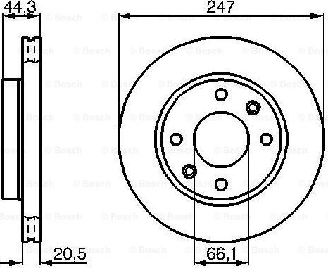 BOSCH 478 289D - Тормозной диск autosila-amz.com