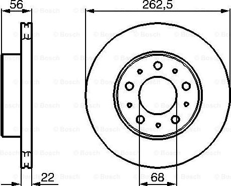 BOSCH 0 986 478 283 - Тормозной диск autosila-amz.com