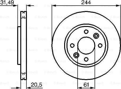 BOSCH 0 986 478 278 - Тормозной диск autosila-amz.com