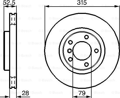 BOSCH 0 986 478 748 - Тормозной диск autosila-amz.com