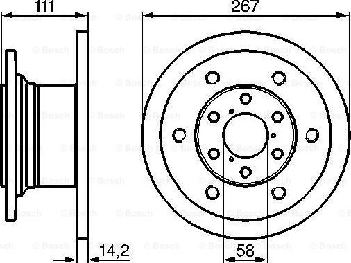 BOSCH 0 986 478 742 - Тормозной диск autosila-amz.com