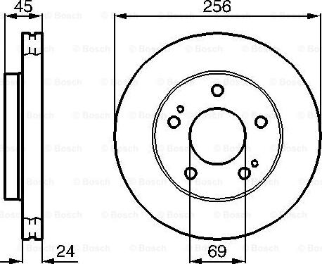 BOSCH 0 986 478 708 - Тормозной диск autosila-amz.com