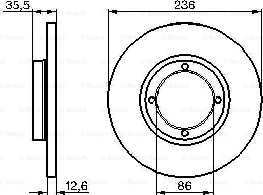 BOSCH 0 986 478 712 - Тормозной диск autosila-amz.com