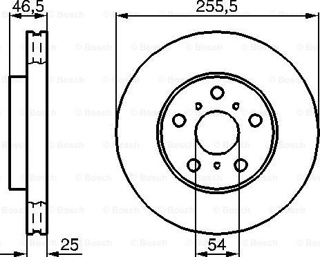 BOSCH 0 986 478 724 - Тормозной диск autosila-amz.com