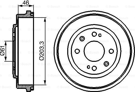 BOSCH 0 986 477 059 - Тормозной барабан autosila-amz.com