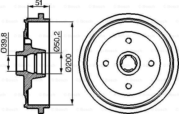 BOSCH 0 986 477 053 - Тормозной барабан autosila-amz.com