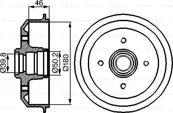 BOSCH 0 986 477 015 - Тормозной барабан autosila-amz.com