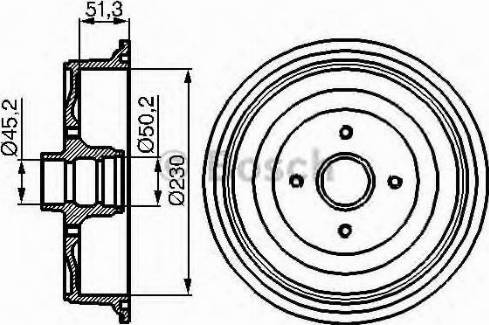 BOSCH 0 986 477 011 - Тормозной барабан autosila-amz.com