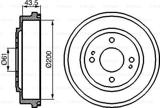 BOSCH 0 986 477 081 - Тормозной барабан autosila-amz.com