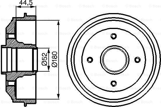 BOSCH 0 986 477 070 - Тормозной барабан autosila-amz.com