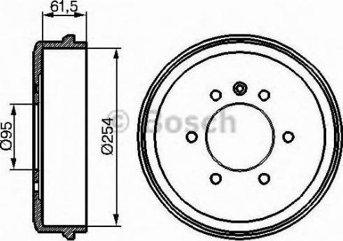 BOSCH 0 986 477 145 - Тормозной барабан autosila-amz.com