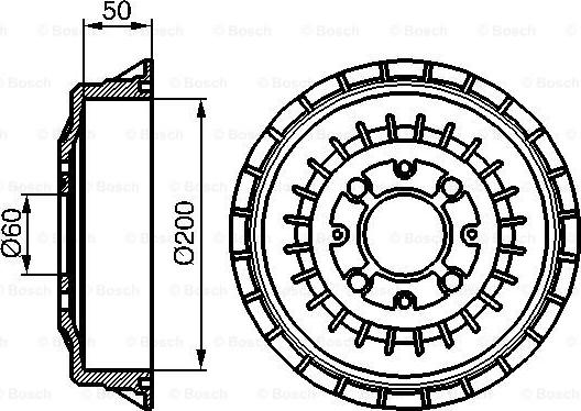 BOSCH 0 986 477 146 - Тормозной барабан autosila-amz.com