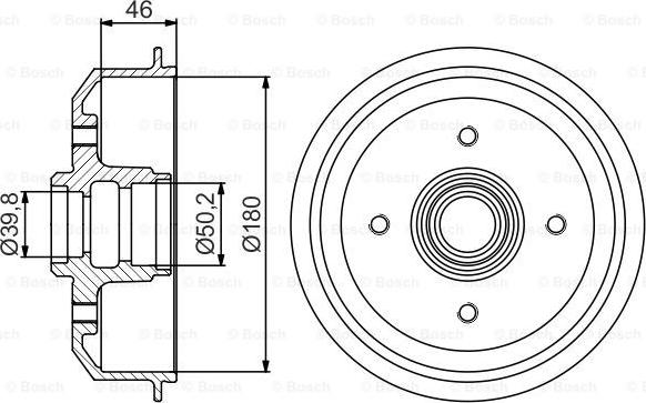 BOSCH 0 986 477 150 - Тормозной барабан autosila-amz.com