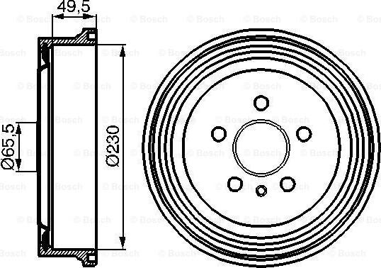 BOSCH 0 986 477 104 - Тормозной барабан autosila-amz.com