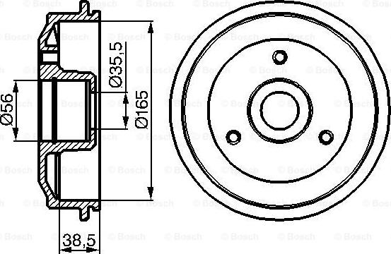 BOSCH 0 986 477 118 - Тормозной барабан autosila-amz.com