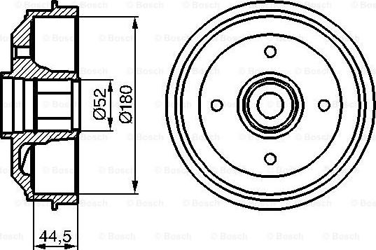 BOSCH 0 986 477 113 - Тормозной барабан autosila-amz.com