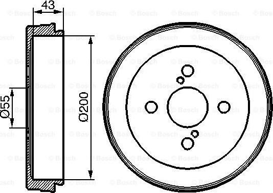 BOSCH 0 986 477 138 - Тормозной барабан autosila-amz.com