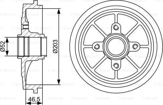 BOSCH 0 986 477 126 - Тормозной барабан autosila-amz.com