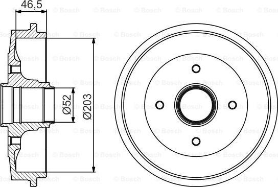 BOSCH 0 986 477 253 - Тормозной барабан autosila-amz.com