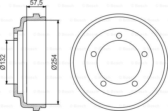 BOSCH 0 986 477 204 - Тормозной барабан autosila-amz.com