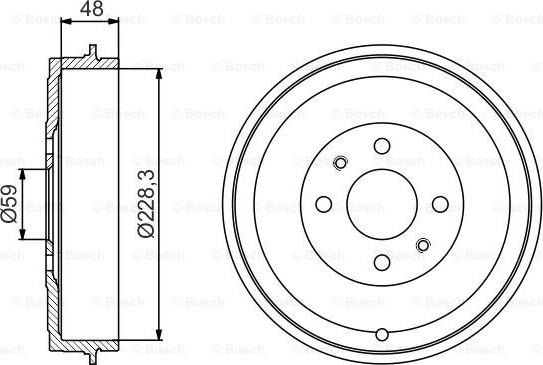 BOSCH 0 986 477 212 - Тормозной барабан autosila-amz.com