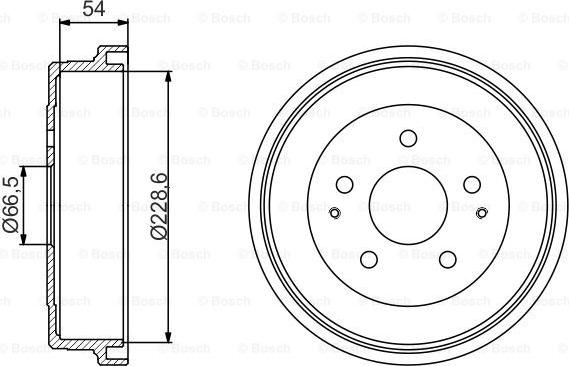 BOSCH 0 986 477 230 - Тормозной барабан autosila-amz.com