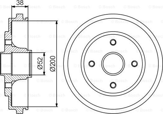 BOSCH 0 986 477 229 - Тормозной барабан autosila-amz.com