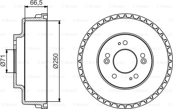 BOSCH 0 986 477 228 - Тормозной барабан autosila-amz.com