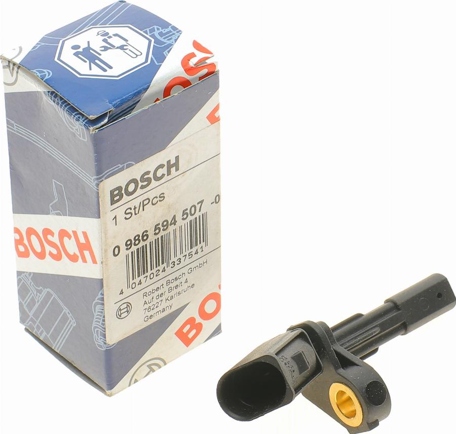 BOSCH 0 986 594 507 - Датчик ABS, частота вращения колеса autosila-amz.com