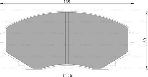 BOSCH 0 986 505 941 - Тормозные колодки, дисковые, комплект autosila-amz.com