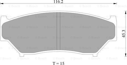 BOSCH 0 986 505 959 - Тормозные колодки, дисковые, комплект autosila-amz.com