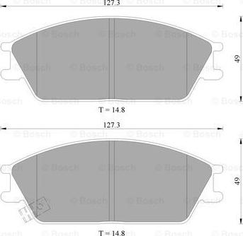 BOSCH 0 986 505 985 - Тормозные колодки, дисковые, комплект autosila-amz.com