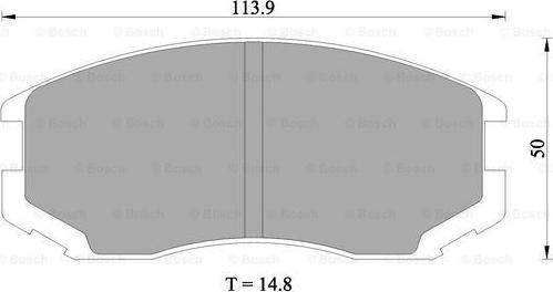 BOSCH 0 986 505 936 - Тормозные колодки, дисковые, комплект autosila-amz.com