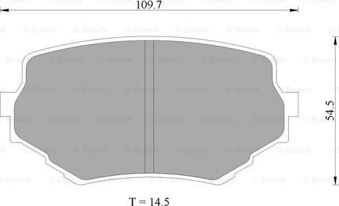 BOSCH 0 986 505 978 - Тормозные колодки, дисковые, комплект autosila-amz.com