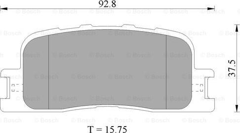 BOSCH 0 986 505 403 - Тормозные колодки, дисковые, комплект autosila-amz.com