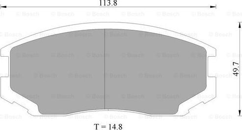 BOSCH 0 986 505 693 - Тормозные колодки, дисковые, комплект autosila-amz.com