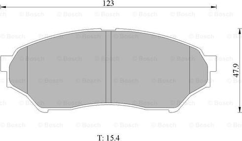 BOSCH 0 986 505 669 - Тормозные колодки, дисковые, комплект autosila-amz.com